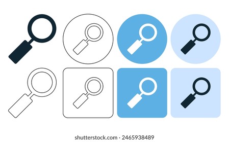 magnifying glasses , research, search, icon sign symbol ui and ux design, glyphs and stroke line icon