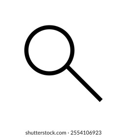 Magnifying glassIcon vector illustration, magnifying glass symbol, search icon clip art , zoom in and zoom out symbol, Magnifying glass sign isolated on white background.