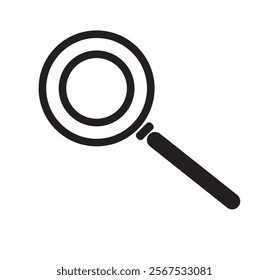  Magnifying Glass-Shaped Search icon design eps 10 