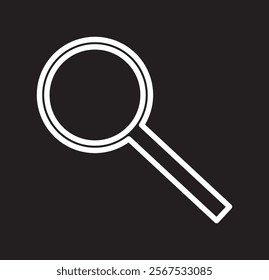  Magnifying Glass-Shaped Search icon design eps 10 