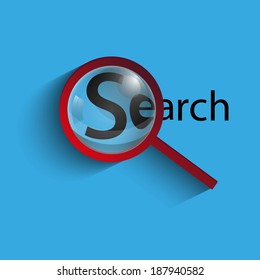 magnifying, glass,vector,