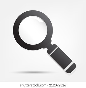 Magnifying glass,vector illustration