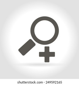 Magnifying glass.Vector illustration.