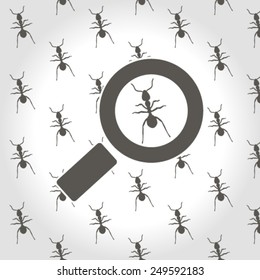 Magnifying glass.Vector illustration.