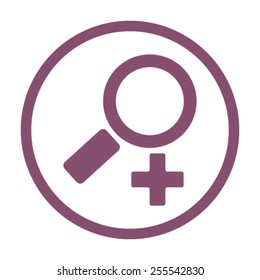 Magnifying glass.Vector illustration.