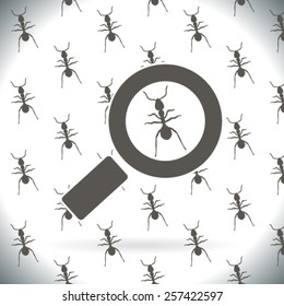 Magnifying glass.Vector illustration.