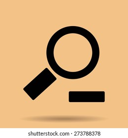 Magnifying glass.Vector illustration.