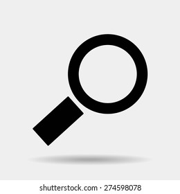 Magnifying glass.Vector illustration.