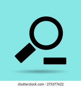 Magnifying glass.Vector illustration