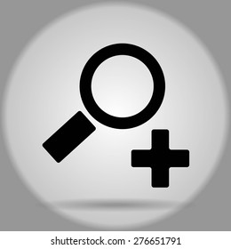 Magnifying glass.Vector illustration