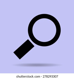 Magnifying glass.Vector illustration.