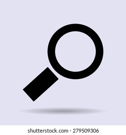 Magnifying glass.Vector illustration.