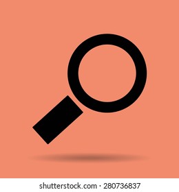 Magnifying glass.Vector illustration.