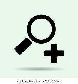 Magnifying glass.Vector illustration