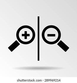 Magnifying glass.Vector illustration