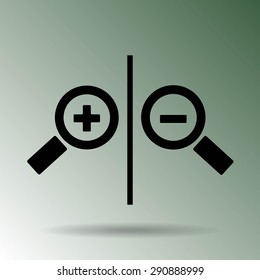 Magnifying glass.Vector illustration