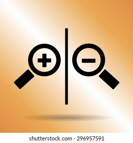 Magnifying glass.Vector illustration