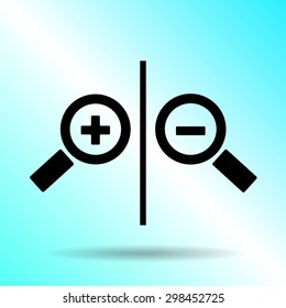 Magnifying glass.Vector illustration