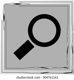Magnifying glass.Vector illustration