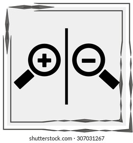 Magnifying glass.Vector illustration