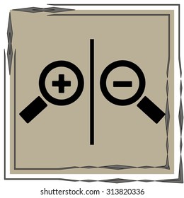 Magnifying glass.Vector illustration