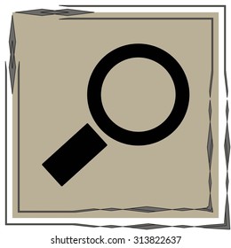 Magnifying glass.Vector illustration