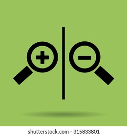 Magnifying glass.Vector illustration