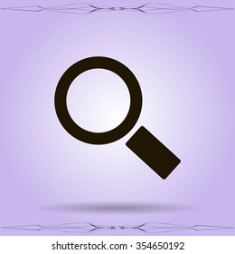 Magnifying glass.Vector illustration