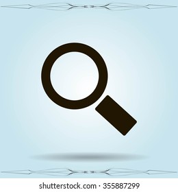 Magnifying glass.Vector illustration