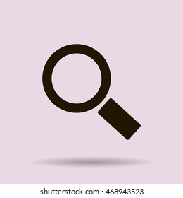 Magnifying glass.Vector illustration