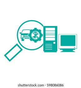 Magnifying glass.Vector illustration