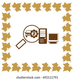 Magnifying glass.Vector illustration