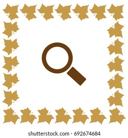 Magnifying glass.Vector illustration