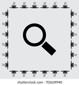 Magnifying glass.Vector illustration