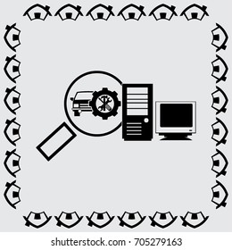 Magnifying glass.Vector illustration