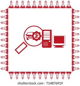 Magnifying glass.Vector illustration
