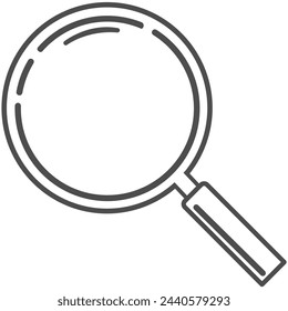 Magnifying icon 2, vector illustration.