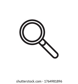 Magnifying Icon Design Vector Template Illustration