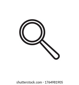 Magnifying Icon Design Vector Template Illustration