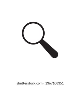 Magnifying icon flat style