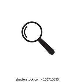 Magnifying icon flat style
