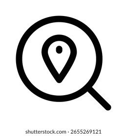 Magnifying icon illustration vector design template