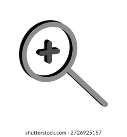 Plantilla de diseño de Vector de ilustración de icono de aumento