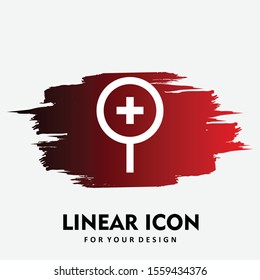 magnifying icon isolated on background
