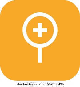 magnifying icon isolated on background

