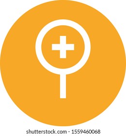 magnifying icon isolated on background
