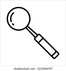 Magnifying Icon Logo Design Vector Template Illustration Sign And Symbol Pixels Perfect