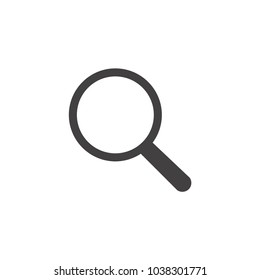 Magnifying icon. Magnify glass. Research, f ind icon vector. Lens, look magnifier, loupe sign. Linear style sign for mobile concept and web design. Search symbol illustration. vector graphics - Vector