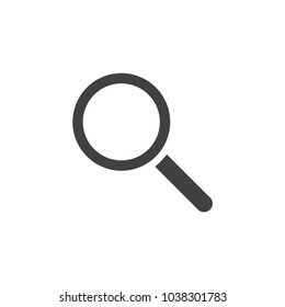 Magnifying icon. Magnify glass. Research, find icon vector. Lens, look magnifier, loupe sign. Linear style sign for mobile concept and web design. Search symbol illustration. vector graphics - Vector