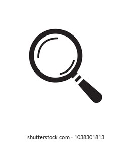 Magnifying icon. Magnify glass. Research, f ind icon vector. Lens, look magnifier, loupe sign. Linear style sign for mobile concept and web design. Search symbol illustration. vector graphics - Vector